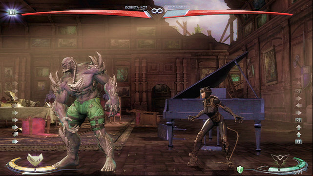 On the right side of the arena theres a piano - Injustice Gods Among Us: Wayne Manor - Wayne Manor Night, arena guide - Arenas - Injustice: Gods Among Us Game Guide