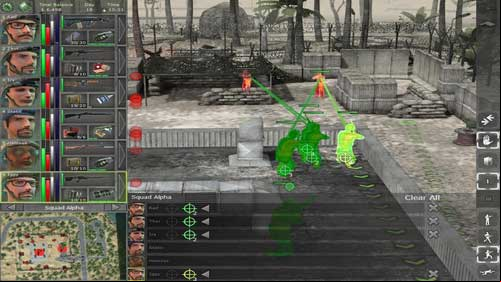 Being on the roof we have a range of fire which let us eliminate all enemies in the base: you just have to set soldiers at the right angles - SAM Station III - Final locations - Jagged Alliance: Back in Action - Game Guide and Walkthrough