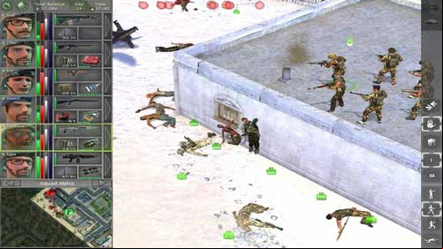 If the last enemies on the map are in the building in the right upper corner, move the squad to the building shown on the screen - Meduna - Final locations - Jagged Alliance: Back in Action - Game Guide and Walkthrough