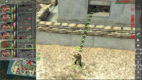 Before we follow the footbridge, place Thor on the roof of the guarding tower, to eliminate a sniper from the second tower - Deidrannas Palace - Final locations - Jagged Alliance: Back in Action - Game Guide and Walkthrough
