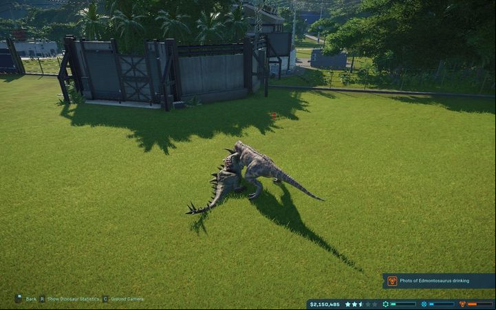 You have to not to let carnivores and herbivores run into each other catwalk - otherwise, the carnivores will bite all the dinosaurs (despite the appropriate feeders, the carnivores prefer to hunt) - How to take care of dinosaurs in Jurassic World Evolution? - Park management - Jurassic World Evolution Game Guide