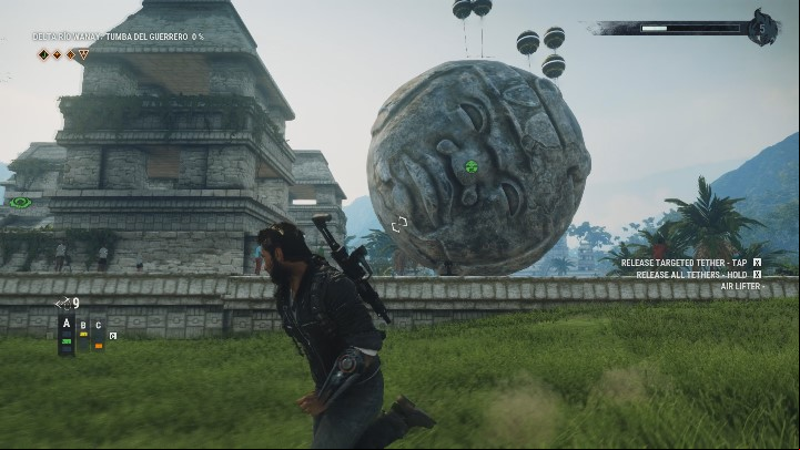 The obstacle are the staircase next to the target - Tomb Tumba Del Guerrero - Tomb Locations - Just Cause 4 Guide