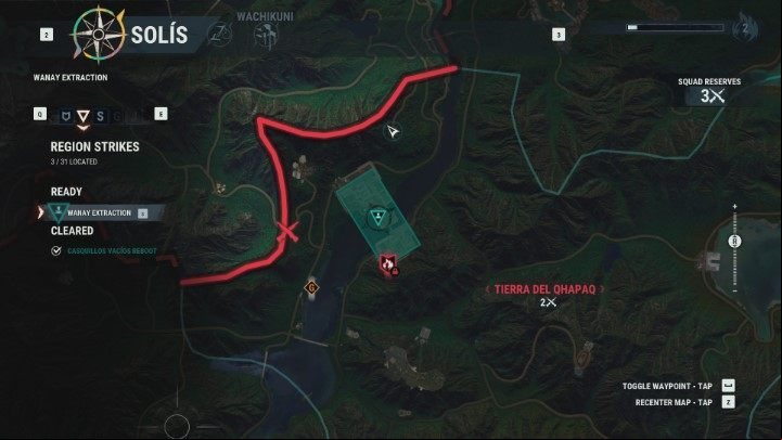 The location of the mission is very close to where you complete the Behind The Lines mission, so its worth completing it at first and then moving further to the Wanay Extraction - Wanay Extraction | Region Strikes walkthrough for Just Cause 4 - Region Strikes - Just Cause 4 Guide