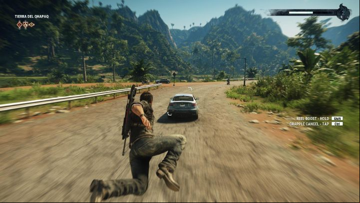 Using the grappling hook is the basic way to move around in the game. - Moving Around the Game World in Just Cause 4 - Basics - Just Cause 4 Guide