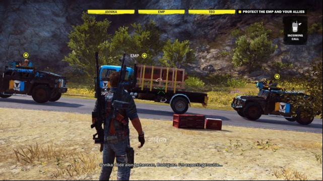 During this mission you have to protect three different vehicles. - A Long and Dangerous Road - Walkthrough - Just Cause 3 - Game Guide and Walkthrough