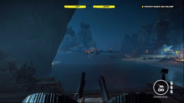 Use the miniguns as well as the anti-aircraft installation to eliminate the enemy. - Abandon Ship - Walkthrough - Just Cause 3 - Game Guide and Walkthrough