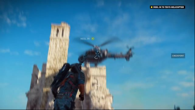Attach yourself to Teos helicopter. - Derailed Extraction - Walkthrough - Just Cause 3 - Game Guide and Walkthrough