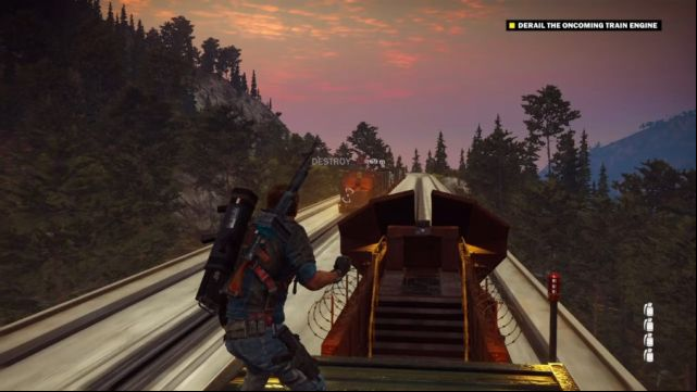 And heres the bavarium-filled train. - Derailed Extraction - Walkthrough - Just Cause 3 - Game Guide and Walkthrough