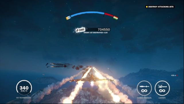 The absurd amount of rockets fired by the jet will quickly get rid of all the enemy planes. - The Shatterer of Worlds - Walkthrough - Just Cause 3 - Game Guide and Walkthrough
