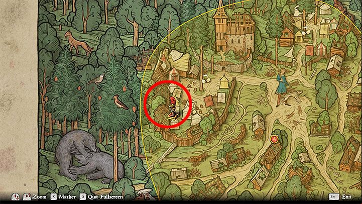 Marius is being held in one of the westerly tents, as shown by the attached pictures - Kingdom Come Deliverance: Lost in the Woods - side quest walkthrough, From the Ashes DLC - Walkthrough - Kingdom Come Deliverance Game Guide