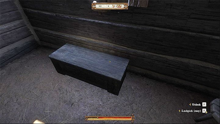 Acquiring the hammer and nails will be a bit more difficult, as they are contained in a locked chest inside Kuneshs hut - Kingdom Come Deliverance: Unexpected Visit - Main quests - Kingdom Come Deliverance Game Guide