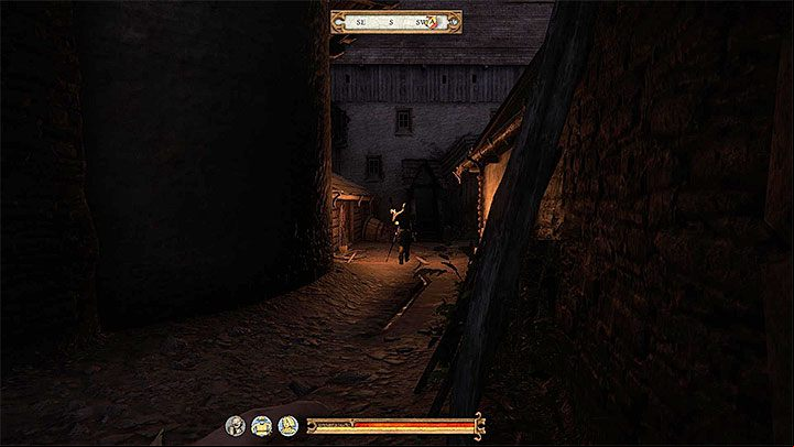 On the right from the bandits you can find stairs that lead down - Kingdom Come Deliverance: Night Raid - Main quests - Kingdom Come Deliverance Game Guide