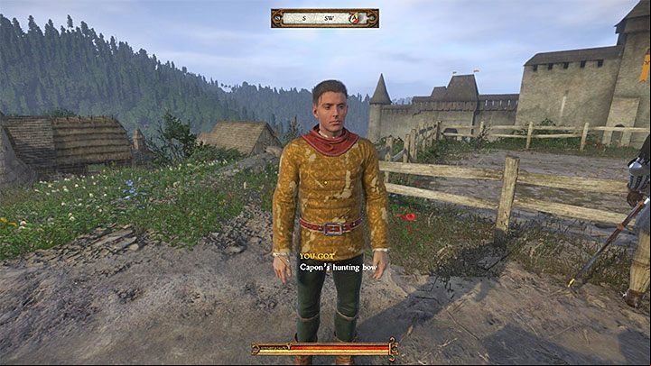 The Talmberg bow can be simply exchanged for a better one during the next part of the main quest (Train Hard, Fight Easy in Rattay) - How to acquire a better bow in Kingdom Come Deliverance? - FAQ - Kingdom Come Deliverance Game Guide