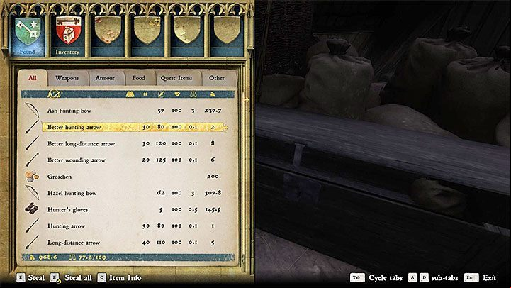 {ramzkaniebieska}Note - The bow chest also contains a book on hunting and one of the treasure maps - How to acquire a better bow in Kingdom Come Deliverance? - FAQ - Kingdom Come Deliverance Game Guide