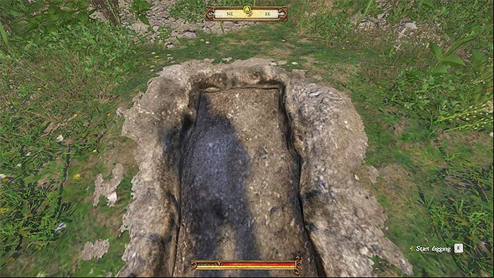 Once youve made it to the area, look around for a freshly dug grave which is shown in the screenshot above - Where to find a shovel and how to locate the grave in Kingdom Come? - FAQ - Kingdom Come Deliverance Game Guide