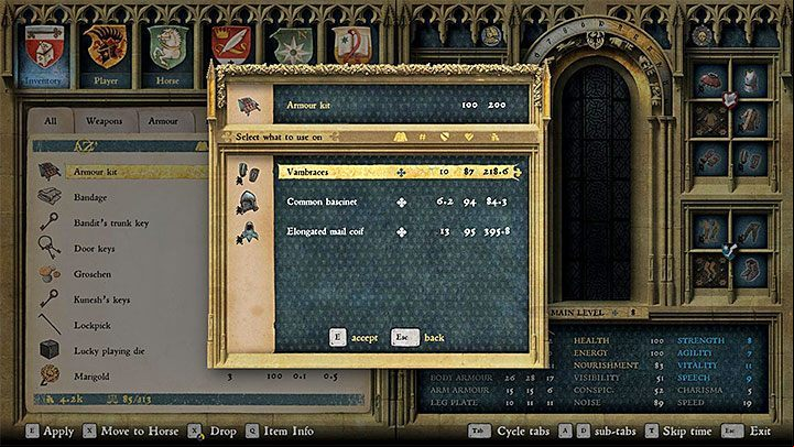 1 - How to repair a damaged weapon or a piece of armor in Kingdom Come Deliverance? - FAQ - Kingdom Come Deliverance Game Guide