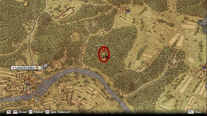 The path will lead you to the location shown on the above pictures - Treasure IV | Treasure maps in Kingdom Come Deliverance - Treasure maps - Kingdom Come Deliverance Game Guide