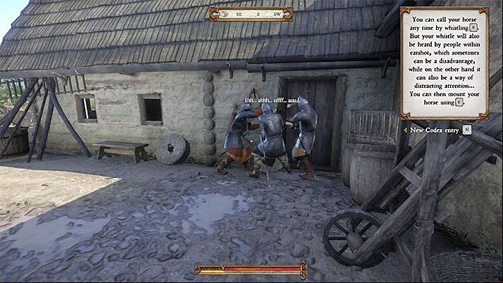 The game suggests you to mount your horse as fast as possible and continue your escape but dont complete this step yet because you will miss the trophy - How to save Theresa? | Achievements and trophies - Achievements and trophies - Kingdom Come Deliverance Game Guide