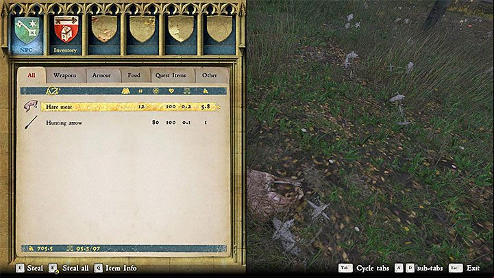 Andrew the innkeeper can give you a quest during which you have to bring him meat from wild animals - Inn in the Glade activities in Kingdom Come Deliverance - Activities - Kingdom Come Deliverance Game Guide