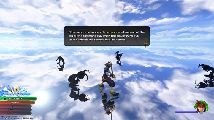 Besides regular attacks, Sora can also use magic - Combat in Kingdom Hearts 3 - Basics - Kingdom Hearts 3 Guide