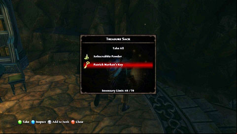 After the fight, search the necromancers body, take his key and head inside Morkans house - Tala-Rane - p.5 | Side missions - Side missions - Kingdoms of Amalur: Reckoning Game Guide & Walkthrough