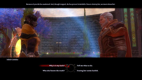 After getting there, head to the gardens of Scholia Arcana and speak to Caledus to therefore finish the mission and receive the title of Savant - Tala-Rane - p.7 | Side missions - Side missions - Kingdoms of Amalur: Reckoning Game Guide & Walkthrough