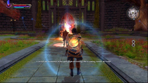 Once youre done with that, a portal will appear in the middle, from which Ciara Sydanus will come out - Tala-Rane - p.7 | Side missions - Side missions - Kingdoms of Amalur: Reckoning Game Guide & Walkthrough