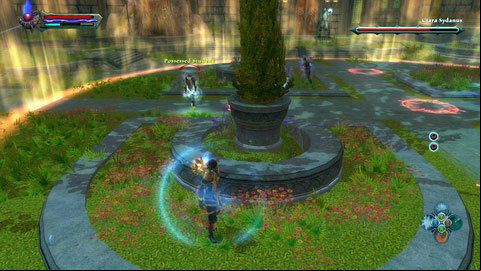A good tactic of dodging the spells is hiding behind the nearby plants and attacking only when the time is right - Tala-Rane - p.8 | Side missions - Side missions - Kingdoms of Amalur: Reckoning Game Guide & Walkthrough