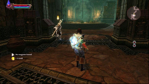 Follow Fitir and you will reach the room with the bell - Tala-Rane - p.9 | Side missions - Side missions - Kingdoms of Amalur: Reckoning Game Guide & Walkthrough