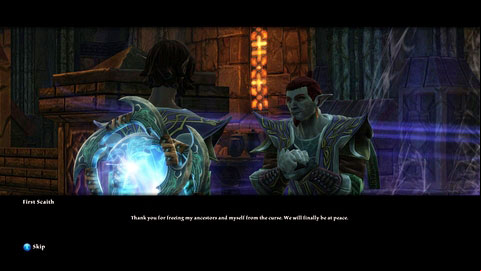 The candle should be found in the next room, but it will turn out that one of Faitirs ancestors (First Scaith) took it - Tala-Rane - p.9 | Side missions - Side missions - Kingdoms of Amalur: Reckoning Game Guide & Walkthrough