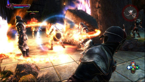 If you do not have developed sneaking ability, try to quickly kill the guard and then rapidly save hostages - Breaking the Siege - p. 1 | Walkthrough - Walkthrough - Kingdoms of Amalur: Reckoning Game Guide & Walkthrough