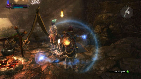 The man will ask you to meet him in Foes Hearth ruins - Silence Falls | Walkthrough - Walkthrough - Kingdoms of Amalur: Reckoning Game Guide & Walkthrough