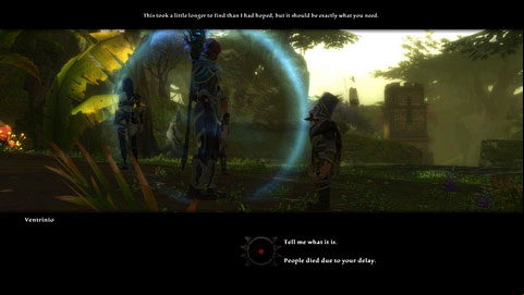 He will give you an amulet protecting you from attacks of guardian of House of Pride - Pride Before A Fall | Walkthrough - Walkthrough - Kingdoms of Amalur: Reckoning Game Guide & Walkthrough
