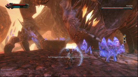 If you hurt dragon fair enough, youll be move to another part of the location - Reckoning | Walkthrough - Walkthrough - Kingdoms of Amalur: Reckoning Game Guide & Walkthrough