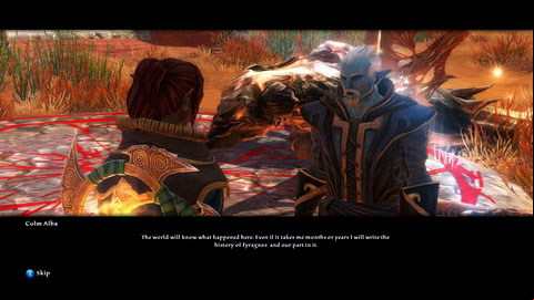 Talk then to one of your companions to complete the task - The Red Marches - p. 2 | Side missions - Side missions - Kingdoms of Amalur: Reckoning Game Guide & Walkthrough