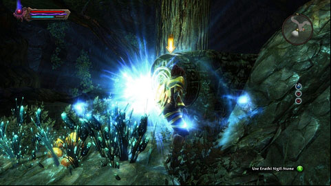 A third switch is located next to the tree in the cavern - Alserund - p. 1 | Side missions - Side missions - Kingdoms of Amalur: Reckoning Game Guide & Walkthrough