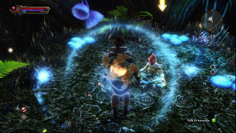 When both monsters are dead, talk to Aurenda sitting nearby - The Hollowlands - p. 1 | Side missions - Side missions - Kingdoms of Amalur: Reckoning Game Guide & Walkthrough