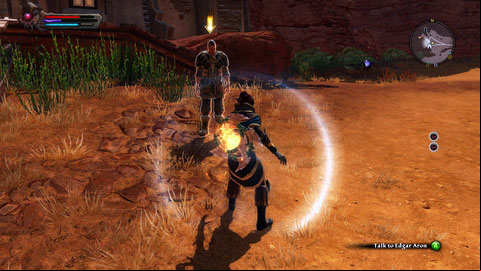 He will tell you that the real cause of problems of miners is Edgar Aron, who hides now in Aron Excavations Mine M3(12) - The Hollowlands - p. 2 | Side missions - Side missions - Kingdoms of Amalur: Reckoning Game Guide & Walkthrough