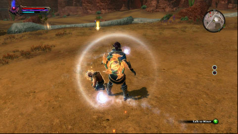 With use of Calovars Relic you can heal a group of mad miners M3(14) - The Hollowlands - p. 2 | Side missions - Side missions - Kingdoms of Amalur: Reckoning Game Guide & Walkthrough