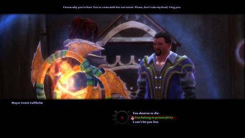 Depending on your previous choices, your next task will be to kill either mayor or Adath - Apotyre - p. 1 | Side missions - Side missions - Kingdoms of Amalur: Reckoning Game Guide & Walkthrough