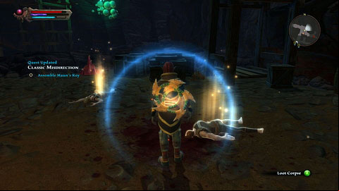 Inside youll see two groups of bandits fighting with each other - Apotyre - p. 3 | Side missions - Side missions - Kingdoms of Amalur: Reckoning Game Guide & Walkthrough