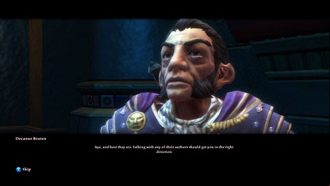 Inside Sandstone Villa M6(1) talk to Decanus Bruten, who will give you a bunch of letters - Adessa - p. 1 | Side missions - Side missions - Kingdoms of Amalur: Reckoning Game Guide & Walkthrough