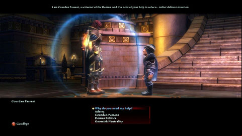 The gnome will ask you to retrieve a letter which was sent by mistake - Adessa - p. 1 | Side missions - Side missions - Kingdoms of Amalur: Reckoning Game Guide & Walkthrough