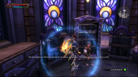 Fifth part is located in the left wing of Grand Bursars - Adessa - p. 3 | Side missions - Side missions - Kingdoms of Amalur: Reckoning Game Guide & Walkthrough