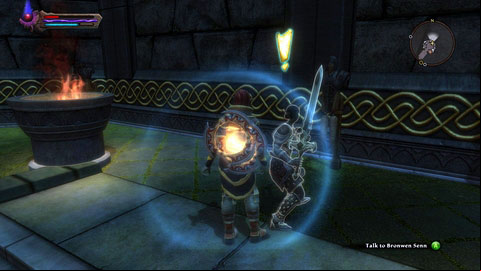 Bronwen Senn from Mel Senshir will offer you a fight with five best warriors from local garrison - Cursewood - p. 1 | Side missions - Side missions - Kingdoms of Amalur: Reckoning Game Guide & Walkthrough