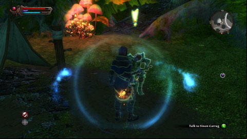 Meet Sinon Carrag in Alfar Camp M10(1) - Drowned Forest - p. 1 | Side missions - Side missions - Kingdoms of Amalur: Reckoning Game Guide & Walkthrough