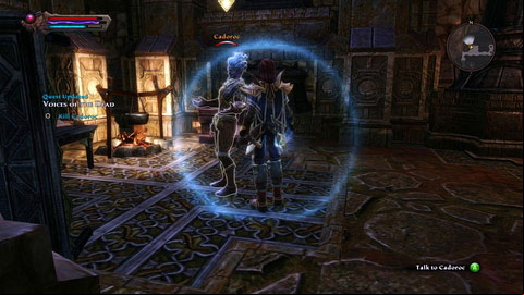 Your opponent uses Faeblades in the fight, so especially mages should be careful not to be hit - Drowned Forest - p. 2 | Side missions - Side missions - Kingdoms of Amalur: Reckoning Game Guide & Walkthrough