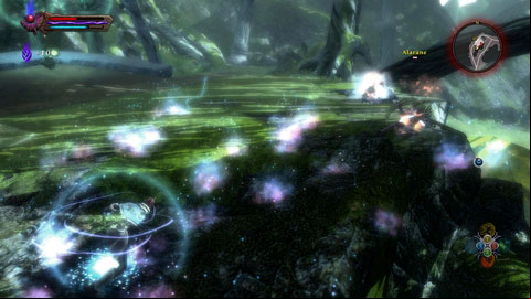 During the fight with guards let your companion takes first attacks and focus on summoned creatures - Drowned Forest - p. 5 | Side missions - Side missions - Kingdoms of Amalur: Reckoning Game Guide & Walkthrough