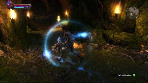 After Meatgr death, leave the cavern and collect your reward from Fae next to the entrance - Drowned Forest - p. 5 | Side missions - Side missions - Kingdoms of Amalur: Reckoning Game Guide & Walkthrough
