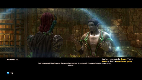 When the bard appears, agree for the third mission - Caeled Coast - p. 1 | Side missions - Side missions - Kingdoms of Amalur: Reckoning Game Guide & Walkthrough